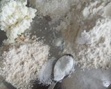 A picture of step 1 of Cottage cheese pan Cake.
