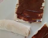 Foto langkah ke 2 dari resep Roti gulung pisang cokelat #indonesiamemasak.