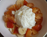 Foto del paso 1 de la receta: Frutas frescas de otoño con yogurt búlgaro