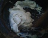 A picture of step 2 of Pounded yam with vegetable egusi soup.
