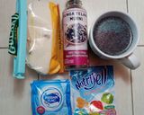 Foto langkah ke 1 dari resep 5. Puding susu bunga telang.