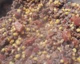 A picture of step 3 of Chili & Cornbread Stuffing Casserole.