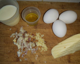 Foto del paso 1 de la receta: Revoltillo de huevo con leche y queso