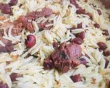 صورة لخطوة 4 من وصفة رز مع اللوبيا الحمراء واللحمة