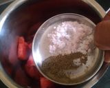 A picture of step 2 of Watermelon Beet Cooler.