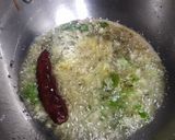 A picture of step 2 of Kala chana besan curry.
