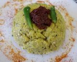 A picture of step 3 of Garlic bajra khichu.