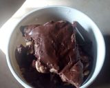 A picture of step 2 of Biscuit Chocolate ganache.