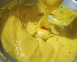 A picture of step 2 of Khandvi (Pitod).