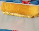 A picture of step 7 of Mango Swiss roll.