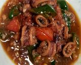 Foto langkah ke 4 dari resep Cumi Cabe Ijo.