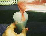 A picture of step 2 of Khata Meetha Water melon kulfi.