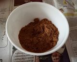 A picture of step 2 of Choco lava cake.