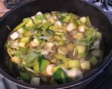 Une image de l'étape 10 de Soleil de fondue de poireaux au jus de sanglier et mortadelle de Bologne.