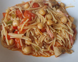 Foto del paso 7 de la receta: Fideos con garbanzos al horno