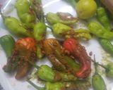 A picture of step 4 of Achar gosht.