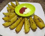 Foto langkah ke 3 dari resep Baked Potato Wedges 🥔🥔🥔.