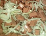 Foto del paso 1 de la receta: Salchichas en salpicón VEGETARIANAS