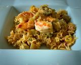 Foto del paso 11 de la receta Arroz basmati con panceta y langostinos