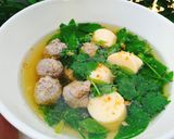 รูปขั้นตอนการทำที่ 3 ของ แกงจืด ผักหวานหมูสับ เต้าหู้