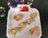 A picture of step 8 of Potli samosa💚💚💚.