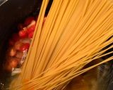 A picture of step 2 of One pot cheesy andouille pasta.