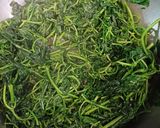 Hình bước làm 3 của món Rau tầm bóp xào tóp mỡ