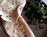 A picture of step 2 of Bhindi sabji.