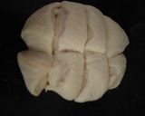 A picture of step 3 of Cheese Bombs in Pancakes Pan.