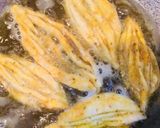 A picture of step 8 of #Karela,fish,layers,flower,  net and triangle shaped Nimkis.