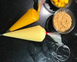 मैंगो कस्टर्ड पुडिंग (Mango custard pudding recipe in hindi) रेसिपी चरण 2 फोटो