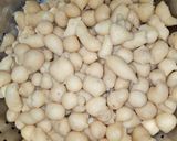 A picture of step 1 of Hyderabadi Dahi Phulki.