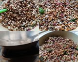A picture of step 3 of Sprouted math masala.
