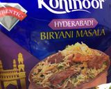 A picture of step 4 of Veg Hyderabadi Biryani with Boondi raita.