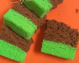 Foto langkah ke 6 dari resep 🍰bolu kukus pandan coklat🍰 (2 telur,takaran sdm👌).