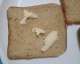 A picture of step 1 of Veg sandwich.