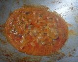 A picture of step 5 of Mushroom curd Masala.