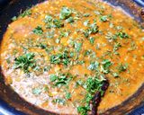 A picture of step 8 of Dal Palak.