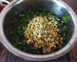 A picture of step 3 of Makai ki roti & Sarson Ka Saag.