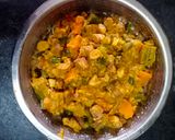 A picture of step 9 of Jackfruit seed mixed veg sabzi.