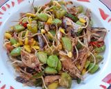 Foto langkah ke 8 dari resep Tumis Ikan Tongkol Suwir Pete.
