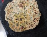 A picture of step 3 of Methi Thepla.