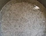 A picture of step 4 of Cookpad special saucy dark chocolate cake.