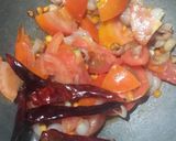 A picture of step 5 of Brinjal tomato chutney.