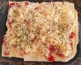 Foto del paso 8 de la receta: Lasaña con lomito ahumado, queso y vegetales #Mercado