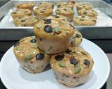 Foto langkah ke 7 dari resep Anabolic Oats Classic Chocolate Chip Muffins|High Protein, Low Calorie, Sugar & Gluten Free.