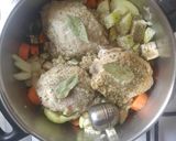 Vadas csirke (sertés, marha) zsemlegombóccal recept fázis 4 fotója
