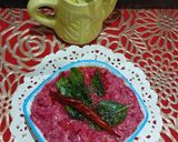 A picture of step 3 of Beetroot Pachadi.