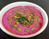 A picture of step 3 of Beetroot Raita.