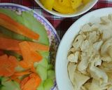 Hình bước làm 1 của món Xào chay thập cẩm